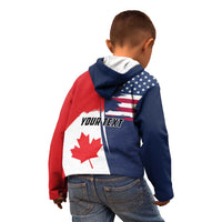 Personalized Canada Goose x USA Band Eagle Faced Off Kid Hoodie