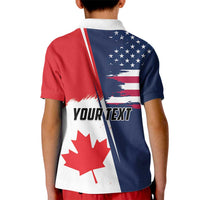 Personalized Canada Goose x USA Band Eagle Faced Off Kid Polo Shirt