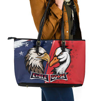 Canada Goose x USA Band Eagle Faced Off Leather Tote Bag