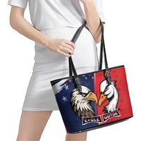 Canada Goose x USA Band Eagle Faced Off Leather Tote Bag