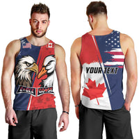 Personalized Canada Goose x USA Band Eagle Faced Off Men Tank Top