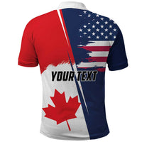 Personalized Canada Goose x USA Band Eagle Faced Off Polo Shirt