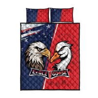 Canada Goose x USA Band Eagle Faced Off Quilt Bed Set