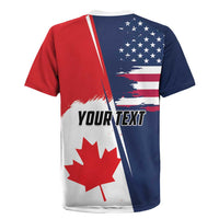 Personalized Canada Goose x USA Band Eagle Faced Off Rugby Jersey