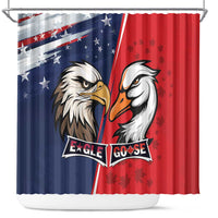 Canada Goose x USA Band Eagle Faced Off Shower Curtain