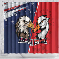 Canada Goose x USA Band Eagle Faced Off Shower Curtain