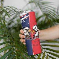 Personalized Canada Goose x USA Band Eagle Faced Off Skinny Tumbler