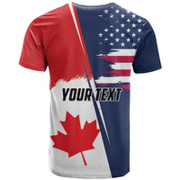 Personalized Canada Goose x USA Band Eagle Faced Off T Shirt