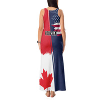 Personalized Canada Goose x USA Band Eagle Faced Off Tank Maxi Dress