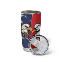 Personalized Canada Goose x USA Band Eagle Faced Off Tumbler Cup