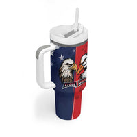 Personalized Canada Goose x USA Band Eagle Faced Off Tumbler With Handle
