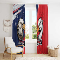 Canada Goose x USA Band Eagle Faced Off Window Curtain