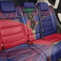 Haiti Heritage Month Back Car Seat Cover Zipper Stylized