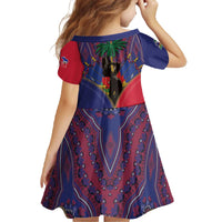Haiti Heritage Month Family Matching Off The Shoulder Long Sleeve Dress and Hawaiian Shirt Zipper Stylized