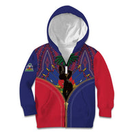 Haiti Heritage Month Kid Hoodie Zipper Stylized