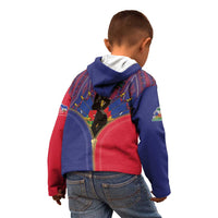 Haiti Heritage Month Kid Hoodie Zipper Stylized