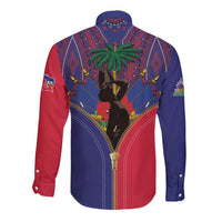 Haiti Heritage Month Long Sleeve Button Shirt Zipper Stylized