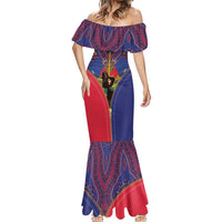 Haiti Heritage Month Mermaid Dress Zipper Stylized