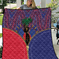 Haiti Heritage Month Quilt Zipper Stylized
