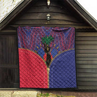 Haiti Heritage Month Quilt Zipper Stylized