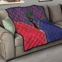 Haiti Heritage Month Quilt Zipper Stylized