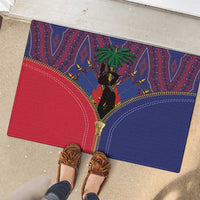Haiti Heritage Month Rubber Doormat Zipper Stylized