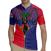 Haiti Heritage Month Rugby Jersey Zipper Stylized
