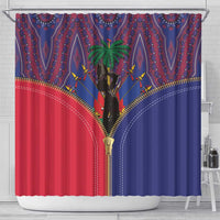 Haiti Heritage Month Shower Curtain Zipper Stylized