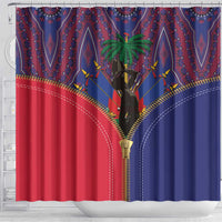 Haiti Heritage Month Shower Curtain Zipper Stylized