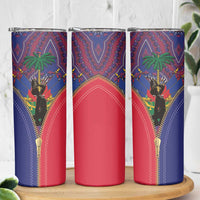 Haiti Heritage Month Skinny Tumbler Zipper Stylized