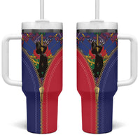 Haiti Heritage Month Tumbler With Handle Zipper Stylized