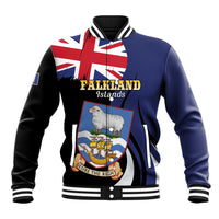 Personalised Falkland Islands Baseball Jacket Desire the Right