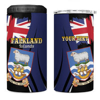 Personalised Falkland Islands 4 in 1 Can Cooler Tumbler Desire the Right