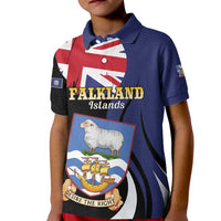 Personalised Falkland Islands Kid Polo Shirt Desire the Right