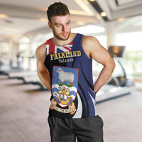 Personalised Falkland Islands Men Tank Top Desire the Right