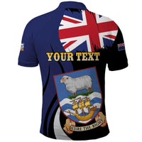 Personalised Falkland Islands Polo Shirt Desire the Right