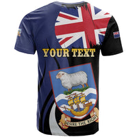 Personalised Falkland Islands T Shirt Desire the Right