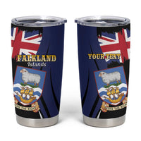 Personalised Falkland Islands Tumbler Cup Desire the Right