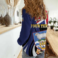 Personalised Falkland Islands Women Casual Shirt Desire the Right