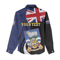 Personalised Falkland Islands Women Casual Shirt Desire the Right