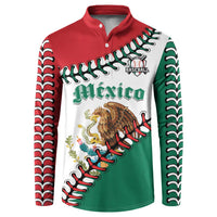 Custom Baseball Mexico Button Sweatshirt Come On Mexican Team