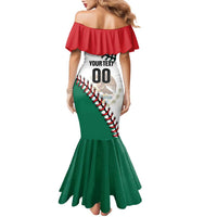 Custom Baseball Mexico Family Matching Mermaid Dress and Hawaiian Shirt Come On Mexican Team