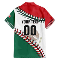 Custom Baseball Mexico Family Matching Off The Shoulder Long Sleeve Dress and Hawaiian Shirt Come On Mexican Team