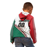 Custom Baseball Mexico Kid Hoodie Come On Mexican Team