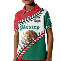 Custom Baseball Mexico Kid Polo Shirt Come On Mexican Team