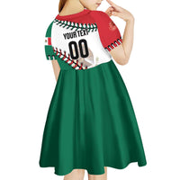 Custom Baseball Mexico Kid Short Sleeve Dress Come On Mexican Team