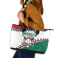 Baseball Mexico Leather Tote Bag Come On Mexican Team