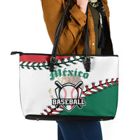 Baseball Mexico Leather Tote Bag Come On Mexican Team