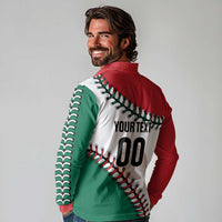 Custom Baseball Mexico Long Sleeve Polo Shirt Come On Mexican Team