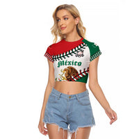 Custom Baseball Mexico Raglan Cropped T Shirt Come On Mexican Team